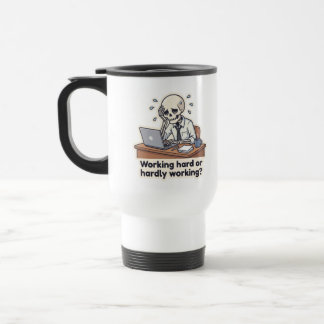 Caneca de Viagem de Esqueleto Engraçado de Esgotam