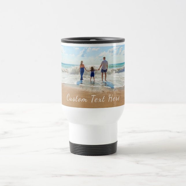 Caneca de viagem de Fotografias Personalizada com  (Centro)