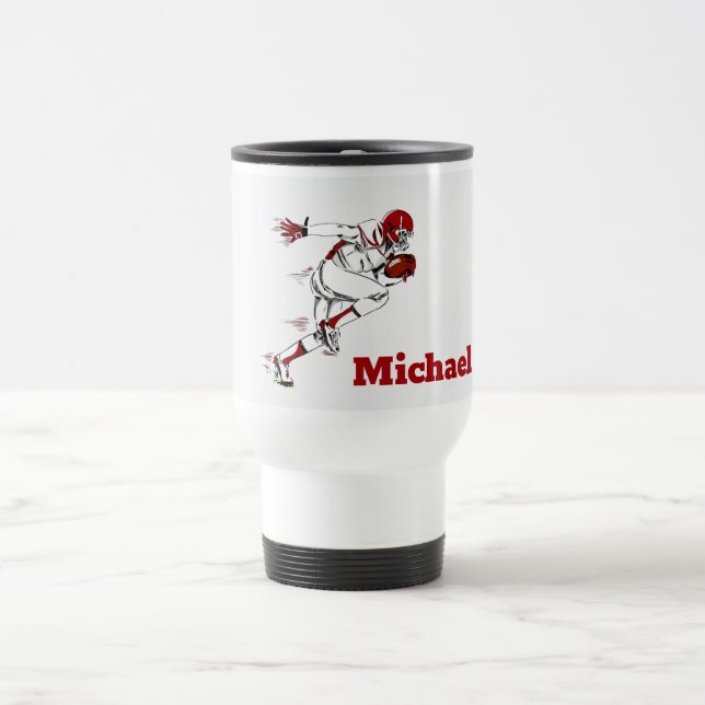 Caneca de viagem de futebol (Centro)