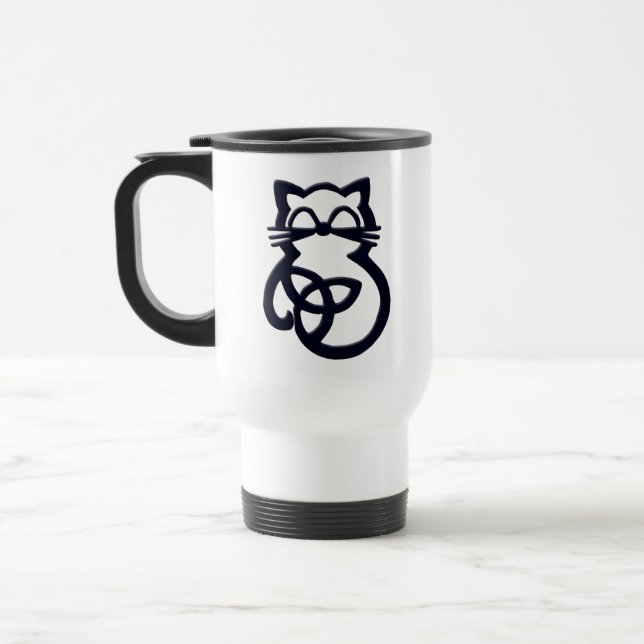 Caneca de viagem de Gato Celular do Nó de Trindade (Esquerda)