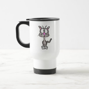 Caneca de viagem de Gato Idiota