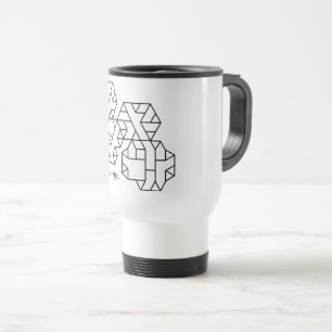 Caneca de viagem de Geeks de vértices de 3º grau