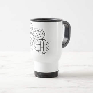 Caneca de viagem de Geeks de vértices de 3º grau