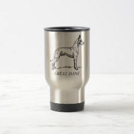 Caneca de viagem de great dane