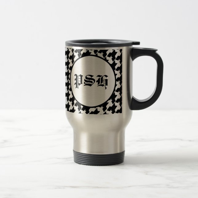 Caneca de viagem de Houndstooth (Direita)