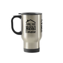 Caneca de Viagem de Imóveis para Me Perguntar