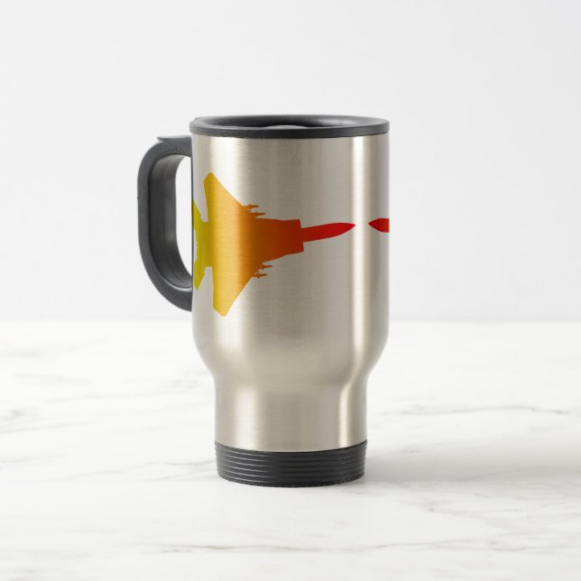 Caneca de viagem de Jets de Luz (Frente Esquerda)