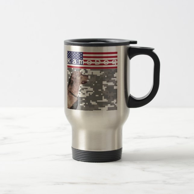 Caneca de viagem de KamoDog do ponto (Direita)