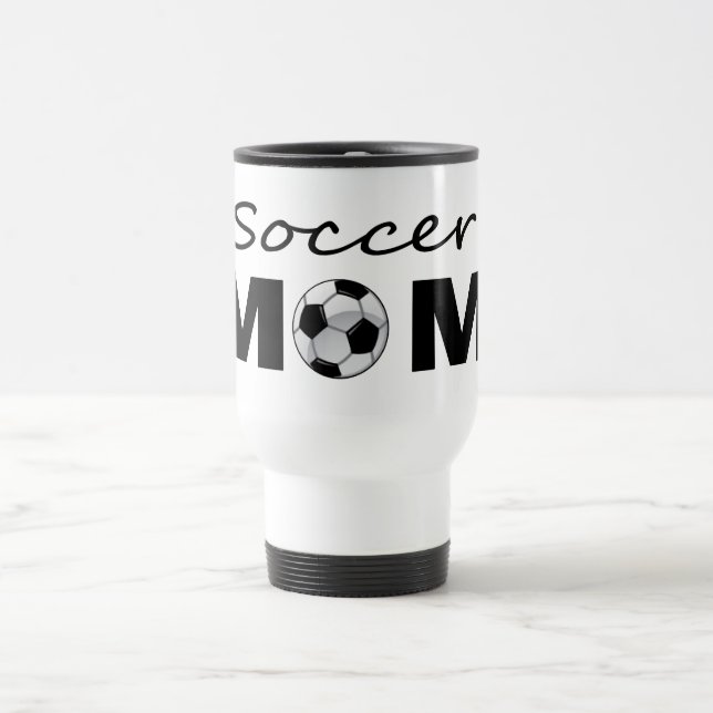 Caneca de Viagem de Mãe de Futebol (Centro)