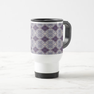 CANECA DE VIAGEM DE MALHA PLUM ARGYLE