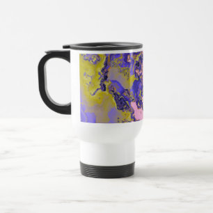 Caneca de viagem de mármore radioativo