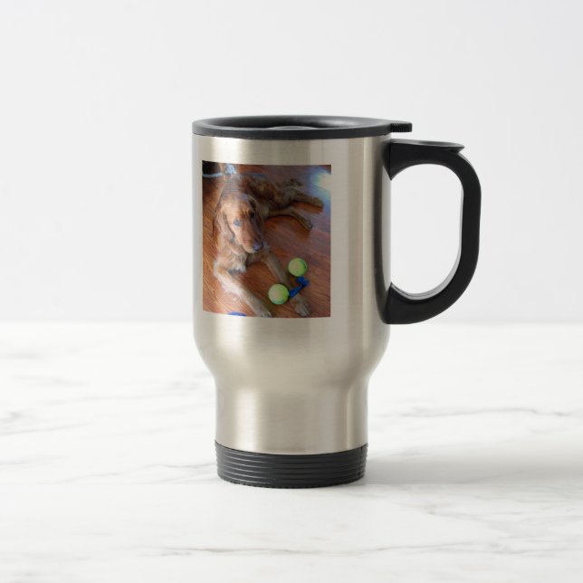 Caneca de viagem de Mitchell - ouros da luz do sol (Direita)