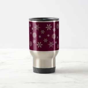 Caneca de viagem de Natal em Flocos de Neve
