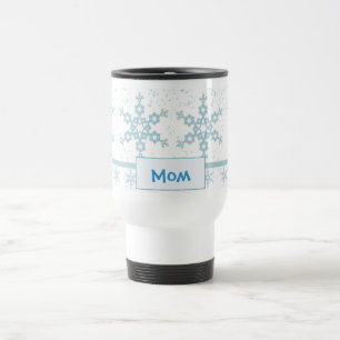 Caneca de viagem de neve do inverno