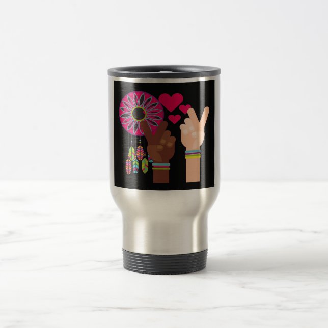 Caneca de viagem de paz (Centro)
