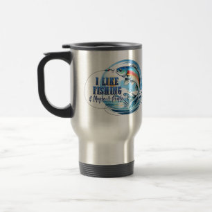 Caneca de viagem de pesca personalizada