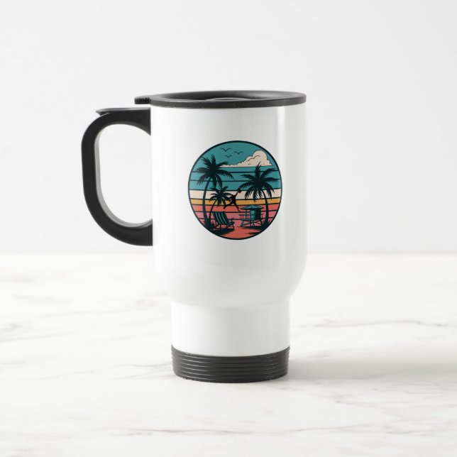 Caneca de Viagem de Presente de Aventura de Férias (Esquerda)