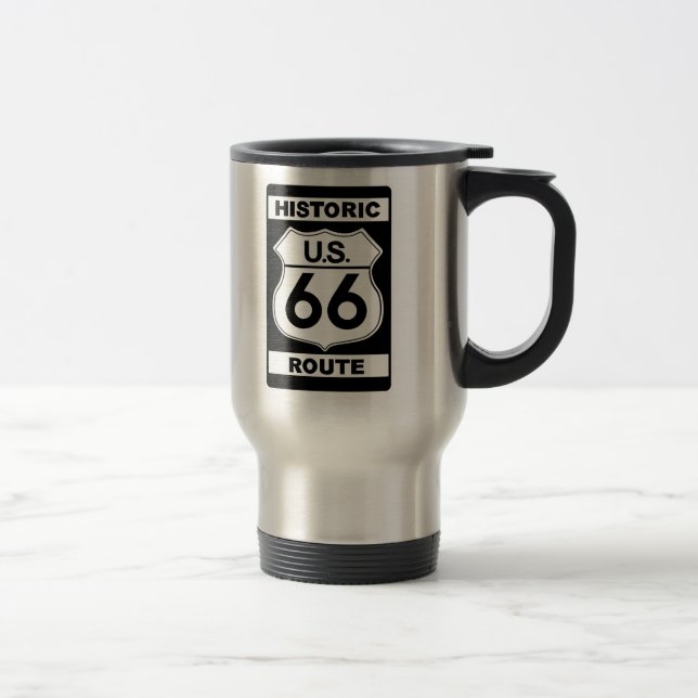 Caneca de viagem de Rota 66 Histórica (Direita)