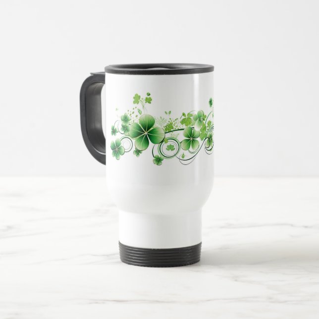 Caneca de viagem de Saint Patrick (Frente Esquerda)