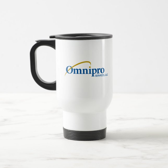 Caneca de viagem de Serviços Omnipro (Esquerda)