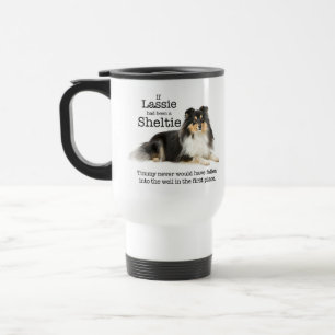 Caneca de viagem de Sheltie da Tri Cor de Timmy