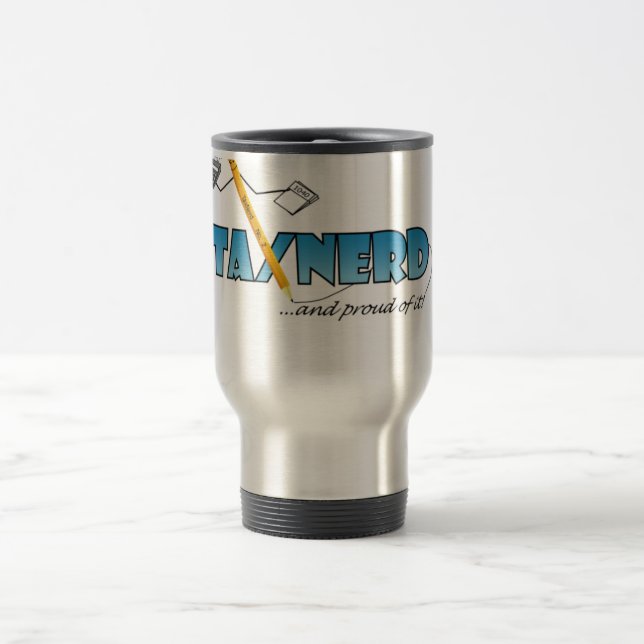 Caneca de viagem de TaxNerd (Centro)