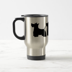 Caneca de viagem de Terriers da Escócia