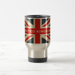 Caneca de viagem de Union Jack Reino Unido do