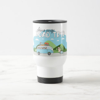 Caneca de viagem de Viagem da China Pugs Road
