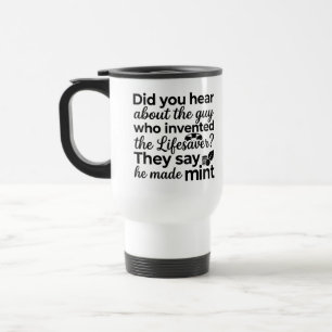 Caneca de Viagem Diária com Citação de Salvavidas