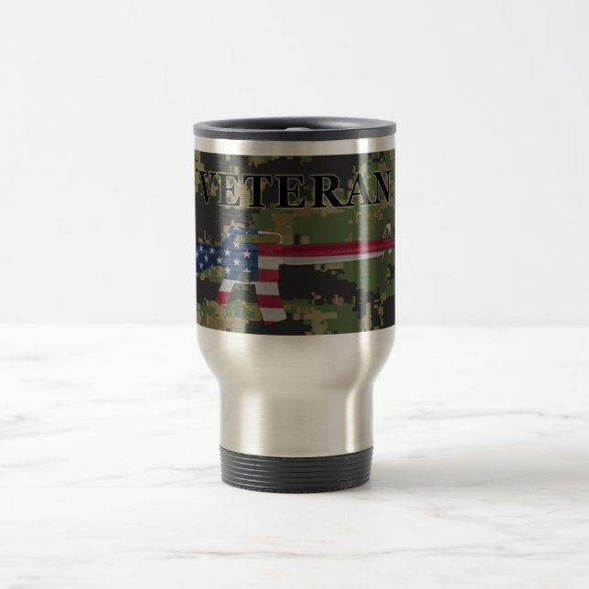 Caneca de viagem Digital do veterano M16 (Centro)