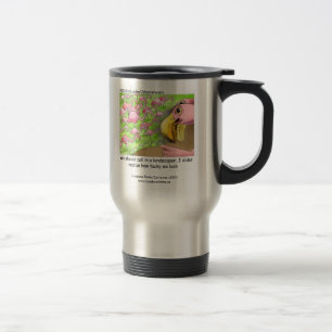 Caneca de Viagem Divertida Flamingo Rosa Brega