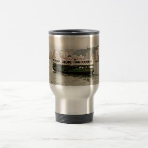Caneca de viagem do 香港 da balsa da estrela da ilha
