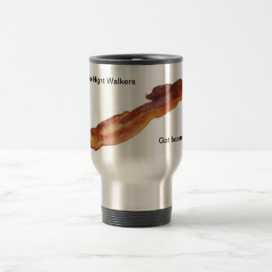 caneca de viagem do bacon