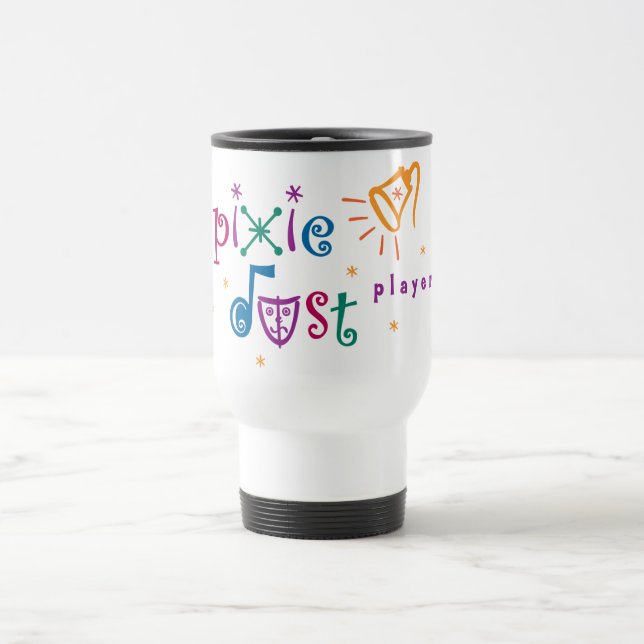 Caneca de viagem do branco dos jogadores da poeira (Centro)