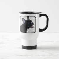 Caneca de viagem do buldogue francês