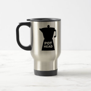 CANECA DE VIAGEM DO CABEÇALHO DO pote