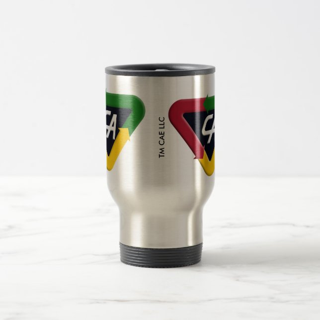 Caneca de viagem do capitão Ação Caixa Logotipo (Centro)