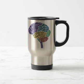 Caneca de viagem do cérebro