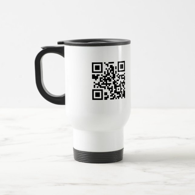 Caneca de viagem do código de QR (Esquerda)