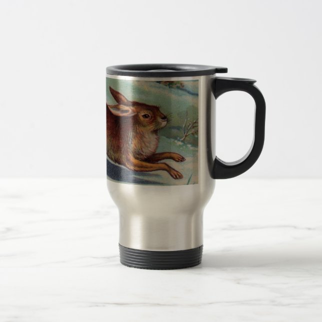 Caneca de viagem do coelho dezembro (Direita)