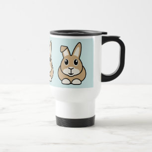 Caneca de viagem do coelho dos desenhos animados