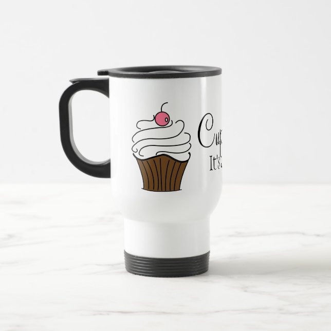 Caneca de viagem do cupcake (Esquerda)