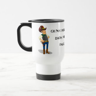 Caneca de viagem do debate do controlo de armas
