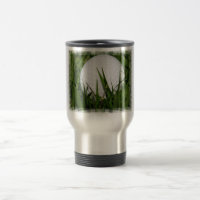 Caneca de viagem do design da bola de golfe