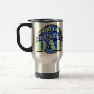 Caneca de viagem do dia dos pais do pai do mundo a