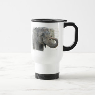 Caneca de viagem do elefante do toque de trombeta