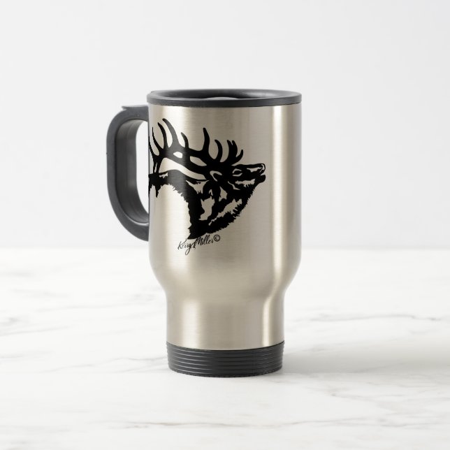 Caneca de viagem do Elk Bull (Frente Esquerda)