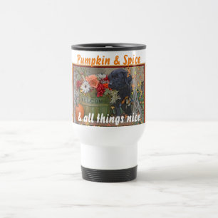 Caneca de viagem do filhote de cachorro de