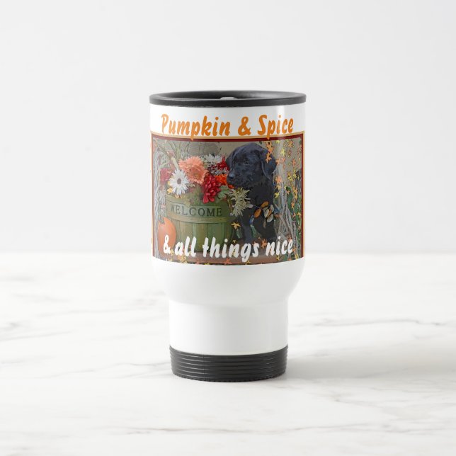 Caneca de viagem do filhote de cachorro de (Centro)